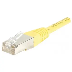 EXC CUC Cordon patch Catégorie 5E 4P moulé 1 Mètres FTP Jaune 847151 pas cher