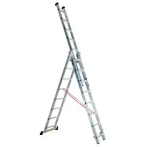 Comparateur de prix : ESCALUX Echelle transformable semi-professionnelle 3x8 barreaux