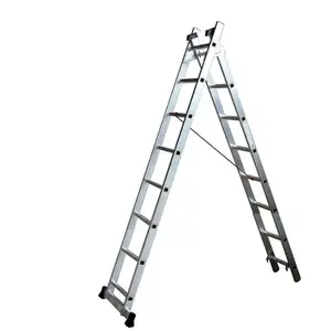 Comparateur de prix : ESCALUX Echelle transformable semi-professionnelle 2x8 barreaux