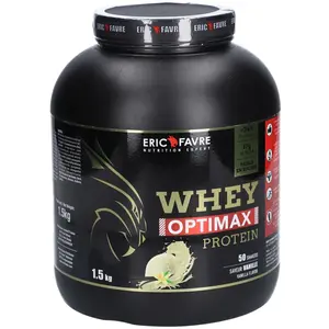 Comparateur de prix : Whey concentrée Eric Favre - Whey Optimax Protein - Vanilla 1500g
