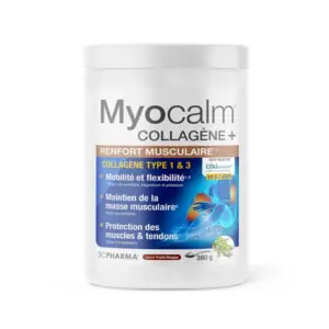 Comparateur de prix : 3C Pharma Myocalm Collagène+ 360g