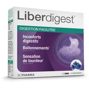 Comparateur de prix : 3C Pharma Liberdigest 14 unidoses