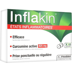 Comparateur de prix : 3C Pharma Inflakin 30 comprimés