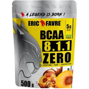Comparateur de prix : Eric Favre BCAA 8.1.1 Zéro Vegan thé pêche 500gr