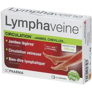 Comparateur de prix : 3C Pharma Lymphaveine 30 comprimés