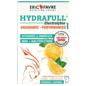 Comparateur de prix : Eric Favre Hydrafull Electrolytes 15 Sticks