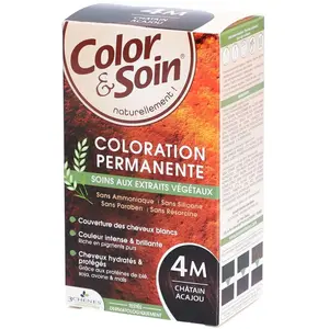 Comparateur de prix : Les 3 Chênes Color & Soin Châtain Acajou 4M