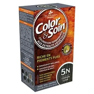 Comparateur de prix : Les 3 Chênes Color & Soin Châtain Clair 5N