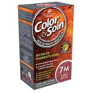 Comparateur de prix : Les 3 Chênes Color & Soin Coloration Permanente - Blond Acajou : 7M
