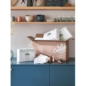 Box de 6 paquets de 25 couches T5 (de 11 à 25 kgs)  VERTBAUDET blanc