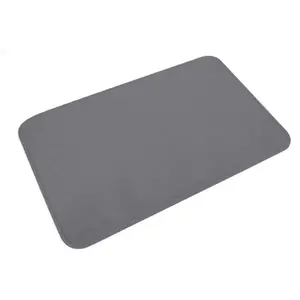 Comparateur de prix : Douceur d'intérieur Tapis microfibre anthracite 45x75 cm
