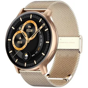 SENBONO Montre connectée S53 Doré montre intelligente Bluetooth appel ...