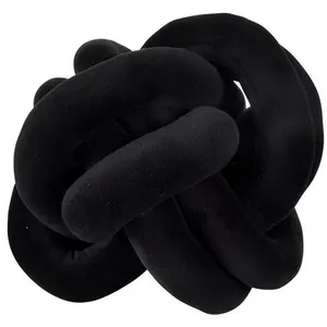 Paris Prix Coussin Noeud Déco Wild Kids 20cm Noir pas cher