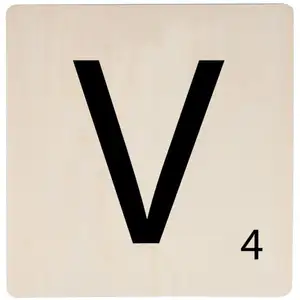 Comparateur de prix : Paris Prix Homéa, Lettre Bois Déco Murale 15 x 15 cm "V"