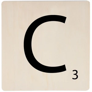 Comparateur de prix : Homéa, Lettre Bois Déco Murale 15 x 15 cm "C"