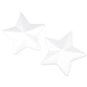Comparateur de prix : Paris Prix Lot de 2 étoiles de Noël "Christmas" 15cm Blanc