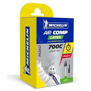 Comparateur de prix : Chambre a air velo 700 x 22-23 michelin a1 latex valve presta 60mm 82g