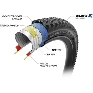 Michelin Pneu Vtt Dh16 Racing Tubeless 27.5´´ X 2.40 pas cher