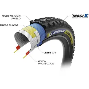 Pneu Michelin Wild Enduro MS 29' x 2.40 TLR - Adhérence et Protection pas cher