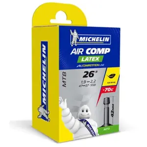 Comparateur de prix : Chambre air vtt 26x1.90/2.20 vs michelin c4 latex (26-8m)