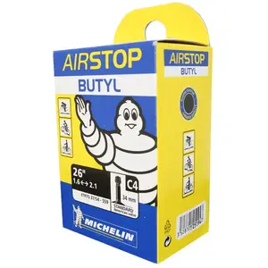 Comparateur de prix : Chambre à Air vélo Michelin Air Stop C4 26'' x 1,50/2,50'' Schrader 34