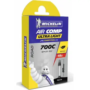 Chambre à air Michelin 28' Ultralight 700x18/25 avec valve Presta 80mm pas cher