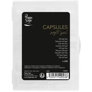 PEGGY SAGE - Lot De 240 Capsules Soft Gel Ballerines Pose Américaine pas cher
