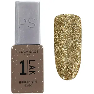 1-LAK Vernis Semi-permanent 3 en 1 de Peggy Sage golden girl pas cher