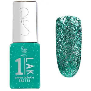 1-LAK Vernis Semi-permanent 3 en 1 de Peggy Sage green twinkle pas cher