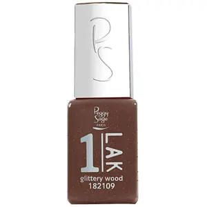 1-LAK Vernis Semi-permanent 3 en 1 de Peggy Sage glittery wood pas cher