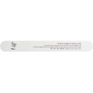 Comparateur de prix : Lime à ongles blanches 2 faces lavables 400/400 - 122100, Peggy Sage