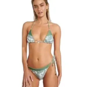 Banana Moon Bas de maillot de bain imprimé vert BLIKA NASSIMIA XL pas cher