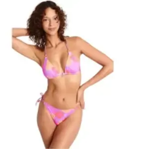 Banana Moon Haut de maillot triangle rose YERO TROPICALIA S pas cher