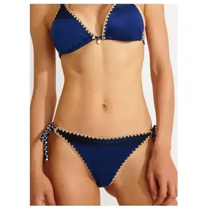 Banana Moon Bas de maillot bleu marine BLIKA NAZCA XL pas cher