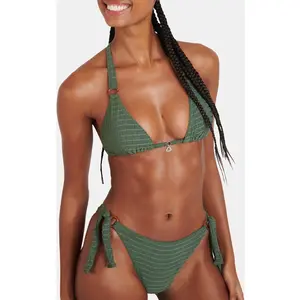 Banana Moon Haut de maillot de bain kaki LIKO GROOVE XS pas cher