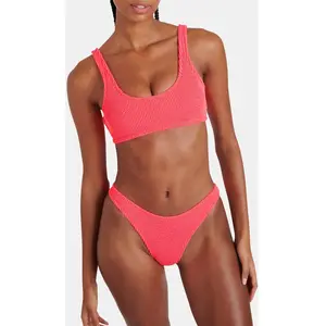 Bas de maillot de bain corail NAIDA POPCORN XXS pas cher