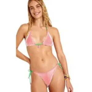 Bikini rayé orange BALBOMELSA TERRYSTRIPE L pas cher
