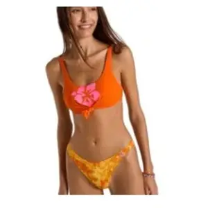 Banana Moon Brassière orange abricot nouée Nouo Beachclub S pas cher