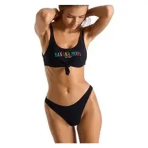 Haut de maillot de bain noué noir NOUO COLORMOON XL pas cher