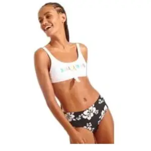 Haut de maillot de bain noué blanc NOUO COLORMOON M pas cher
