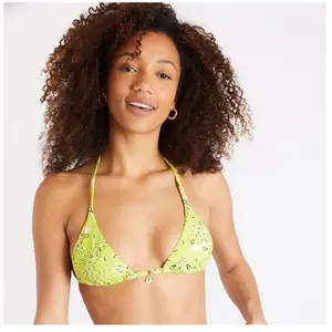 Banana Moon Haut de bikini bandanas coloris anis Rico Benita S pas cher