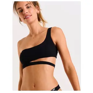 Haut de maillot de bain noir asymétrique ASYMO BLACK XXL pas cher