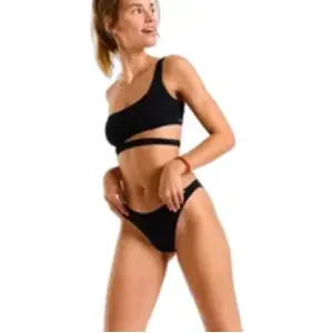 Haut de maillot de bain noir asymétrique ASYMO BLACK L pas cher