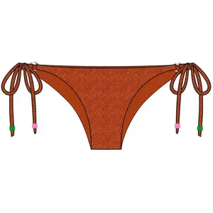 Bas de maillot de bain femme Banana Moon Lina Seaglitter Orange XL LIN... pas cher