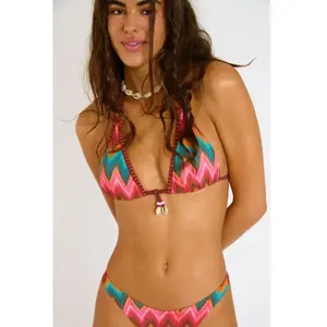 Haut de maillot triangle zig-zag LIKO NALIKA M pas cher