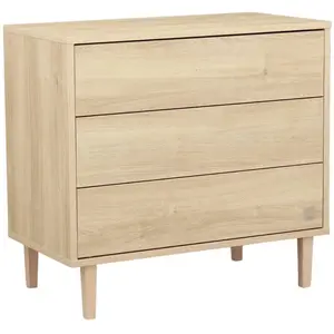 Comparateur de prix : Commode 3 tiroirs Paloma bois BEIGE Sauthon