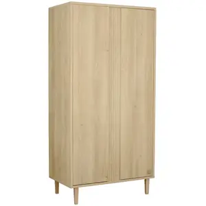 Armoire 2 portes Paloma bois BEIGE Sauthon pas cher