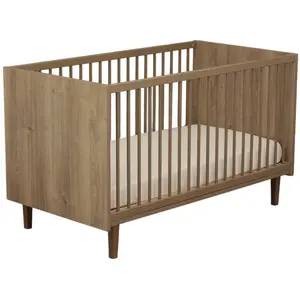 Comparateur de prix : Sauthon Lit Bébé Évolutif - Little Big Bed Décor Imitation Bois Marron