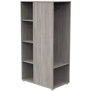 Armoire ouverte Up chêne silex pas cher