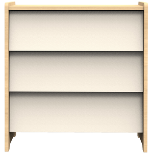 Sauthon mobilier Commode 3 tiroirs Vanille pas cher
